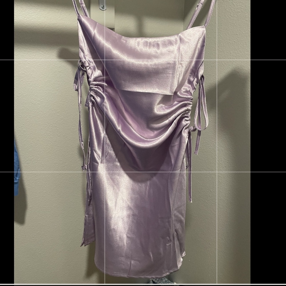 Lilac Silk Dress
